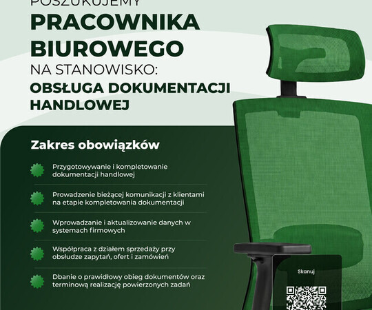 Poszukujemy osoby na stanowisko Specjalisty ds. Obsługi 