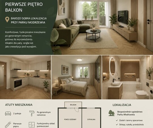 DOM NIERUCHOMOŚCI OFERUJEMY NA SPRZEDAŻ MIESZKANIE 2 