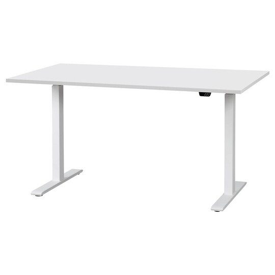 Biurko elektryczne IKEA Rudolf 140x80 w kolorze białym. 