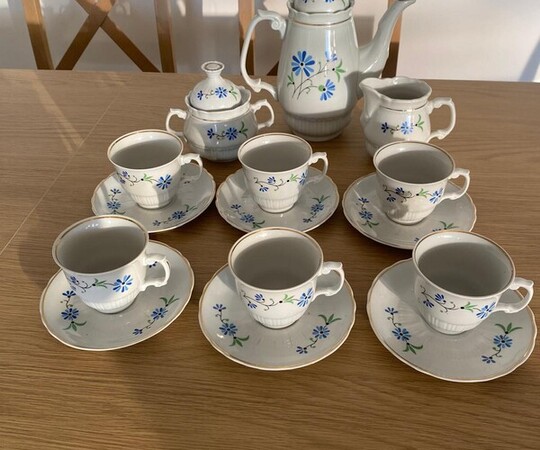Okazyjnie sprzedam piękny zestaw do kawy, porcelana 