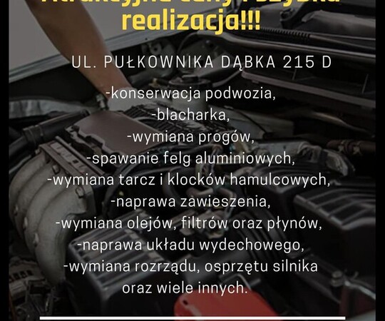 Konserwacja podwozia, Szybkie terminy, Atrakcyjne ceny! 