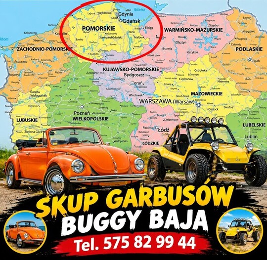 SKUP VOLKSWAGENÓW GARBUSÓW BUGGY BAJA.. DOJAZD.. GOTÓWKA 