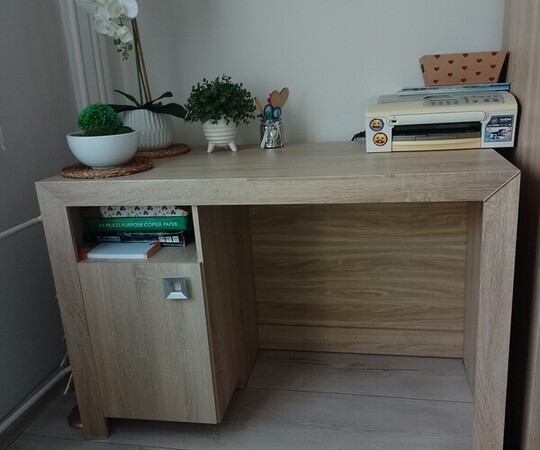 Sprzedam biurko dab sonoma kaspian. wym. 120/80/59.cens 
