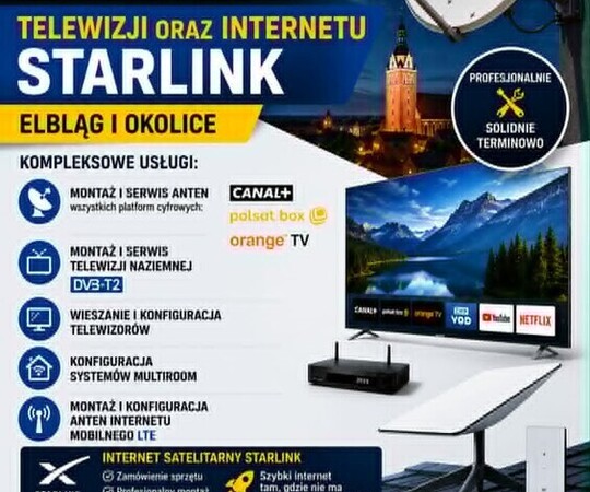 📡 INSTALACJA &bull; MONTAŻ &bull; SERWIS TELEWIZJI 