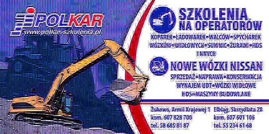 Zapraszamy na szkolenia operatorów maszyn do robót 