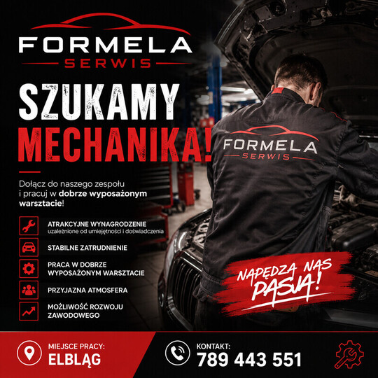 Mechanik samochodowy/ Mechaniczka samochodowa 