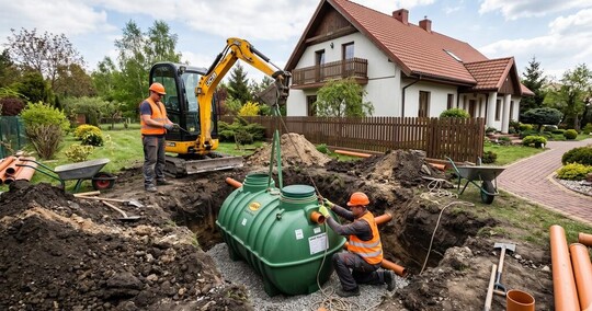 MONTAŻ OCZYSZCZALNI PRZYDOMOWYCH ORAZ INNE PRACE ZIEMNE. 