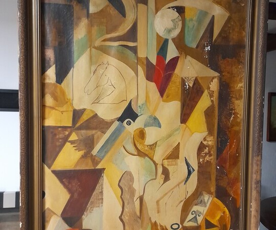 Stara kopia obrazu Andre Masson Constellation ma z 50 lat 