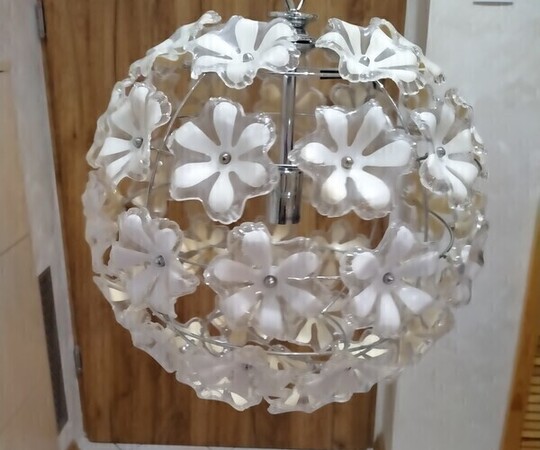 Żyrandol, lampa sufitowa okrągła 