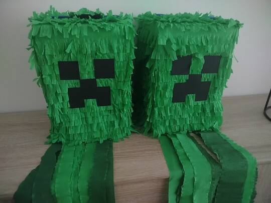 Piniata Minecraft creeper 