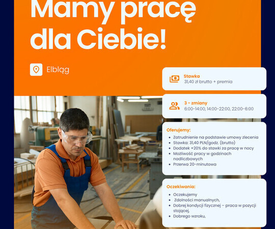 Pracownik produkcji - pomoc przy montażu mebli (K/M) 
