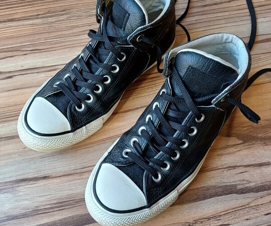 Converse rozmiar 41 skórzane trampki wysokie, długość 