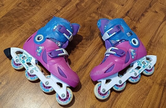 Rolki dziewczęce Decathlon OXELO rozmiar 34-36,z 