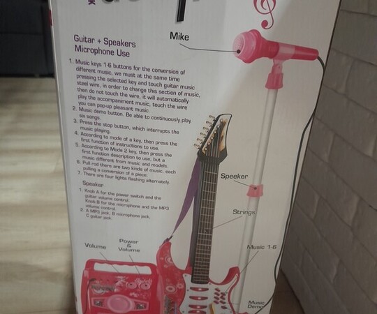 Zestaw w super stanie. gitara glosnik mikrofon statyw. 
