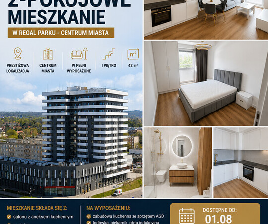 KOMFORTOWE 2-POKOJOWE MIESZKANIE W REGAL PARK &ndash; 
