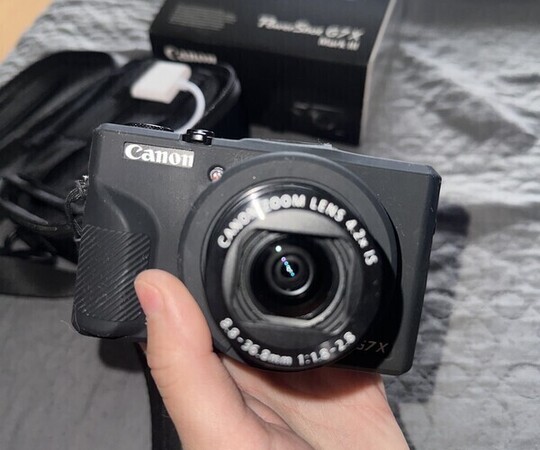 Aparat Canon gx7 mark III Kupowany w marcu mało używany, 