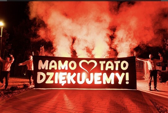 Sprzedam folie pirotechniczna/pirobaner z napisem jak na 