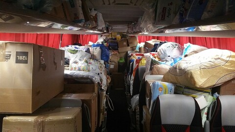 Autobus pełen darów z Francji 