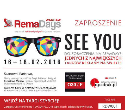 Daj się zaprosić na targi Rema Days i zobacz jak powstaje ekologiczny druk!
