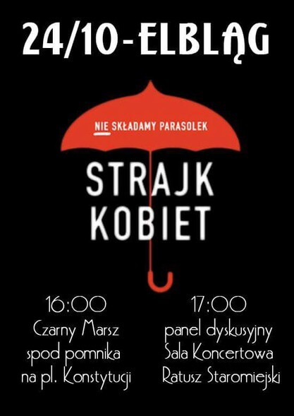 Dzisiaj przez Elbląg przejdzie czarny marsz