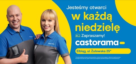 Zakupy w Castoramie w Elblągu zrobisz w każdą niedzielę!