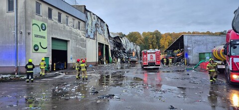 Pożar w ZUO. Są wyniki jakości powietrza