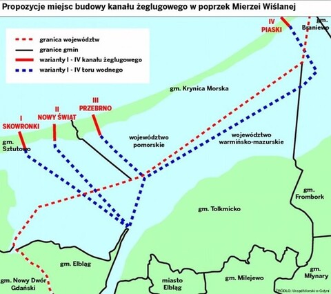 Wiele pytań w sprawie przekopu