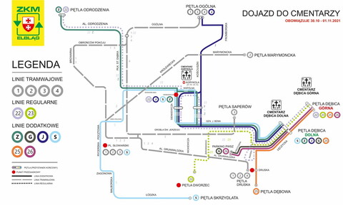 Komunikacja i organizacja ruchu w okresie Wszystkich Świętych