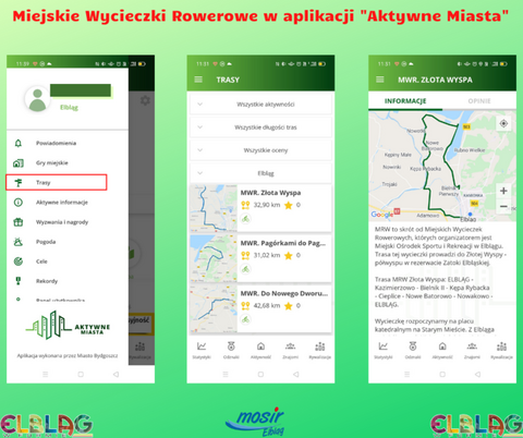 Kręcimy kilometry dla Elbląga. Miejskie wycieczki w aplikacji „Aktywne Miasta”
