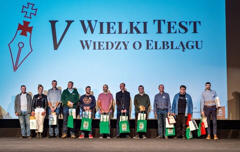 Krzysztof Borzęcki zwycięzcą V Wielkiego Testu Wiedzy o Elblągu