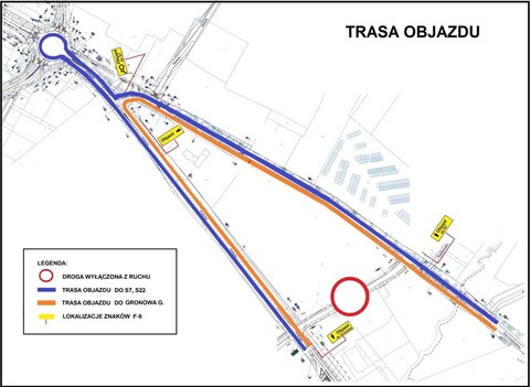 Nowa organizacja ruchu między Grunwaldzką a Pasłęcką