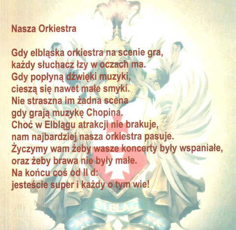 Orkiestra zaprosiła ich na scenę