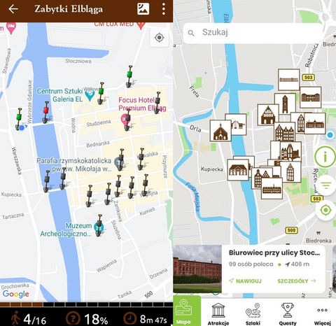 W elbląskich turystycznych aplikacjach bez zmian