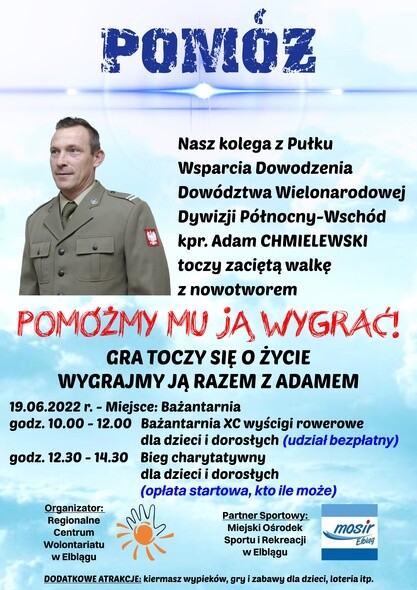 Pobiegną dla chorego na nowotwór Adama
