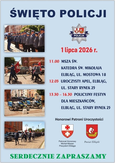Policja zaprasza na święto
