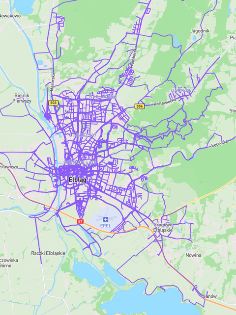 Przebiegł przez wszystkie ulice Elbląga