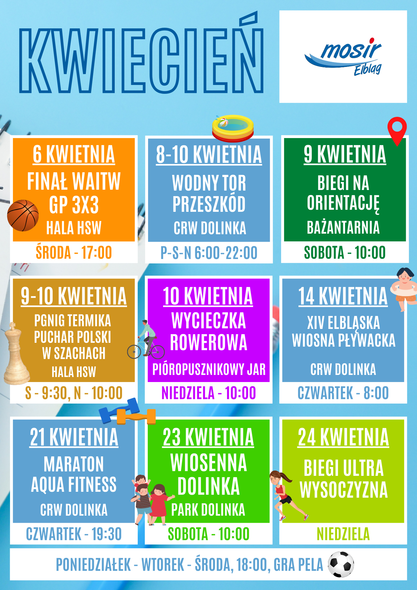 Sportowy kwiecień z MOSiR-em