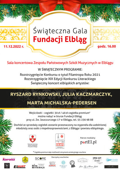Świąteczna Gala Fundacji Elbląg