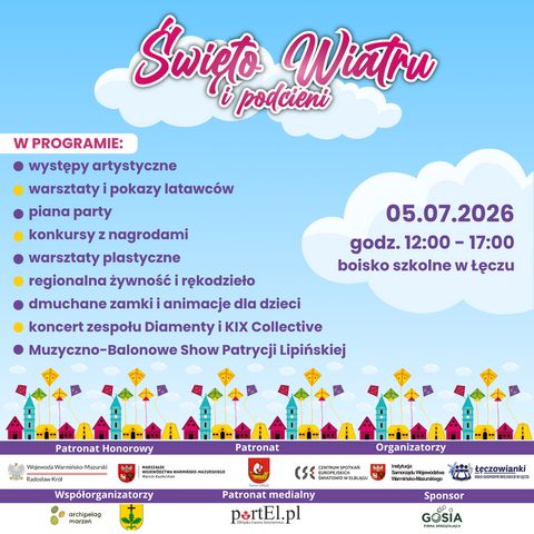 Święto Wiatru i Podcieni w Łęczu. Na scenie wystąpią utalentowani artyści z regionu