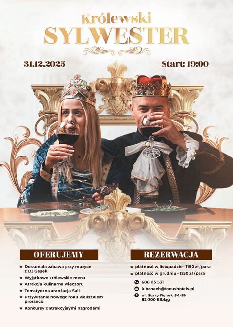 Sylwester dla Królowej i Króla? Oczywiście w Domu Królów!