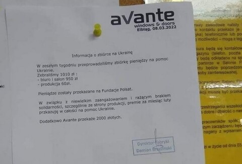 „Szef zabrał nam premie i przekazał na zbiórkę”