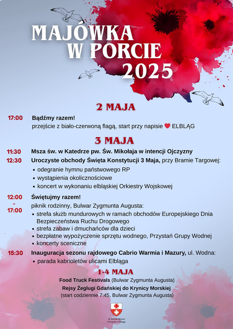 Tak będzie wyglądała majówka w Elblągu