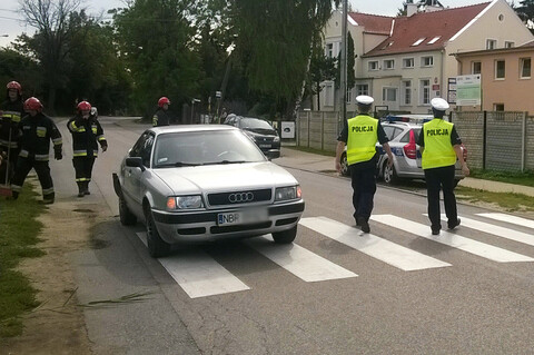 Uderzył w audi i uciekł. Już został zatrzymany