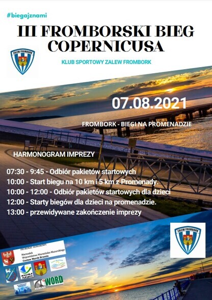 Wystartuj w III Biegu Copernicusa we Fromborku