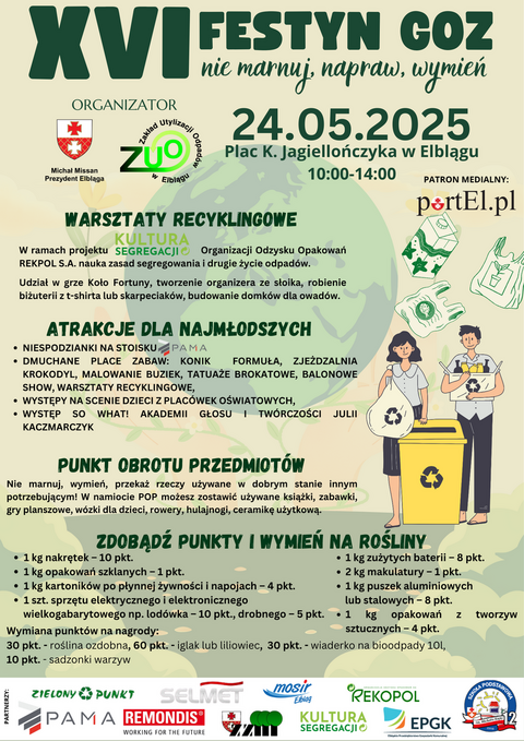 Zamiast marnować, napraw lub wymień. XVI Festyn GOZ już 24 maja