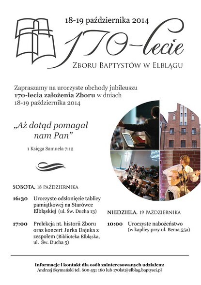 170-lecie Kościoła Chrześcijan Baptystów w Elblągu