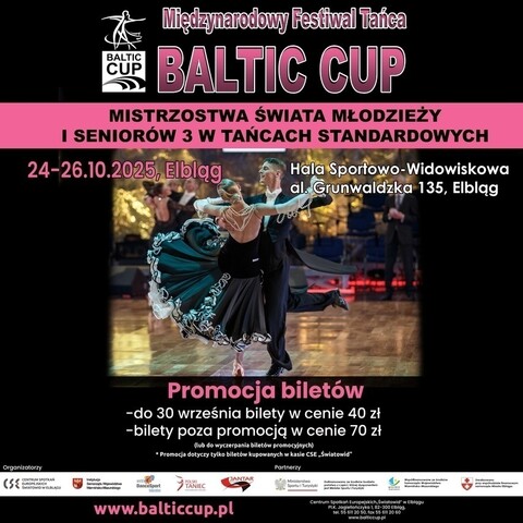 Elbląg gości jubileuszowy Baltic Cup i Mistrzostwa Świata w Tańcu
