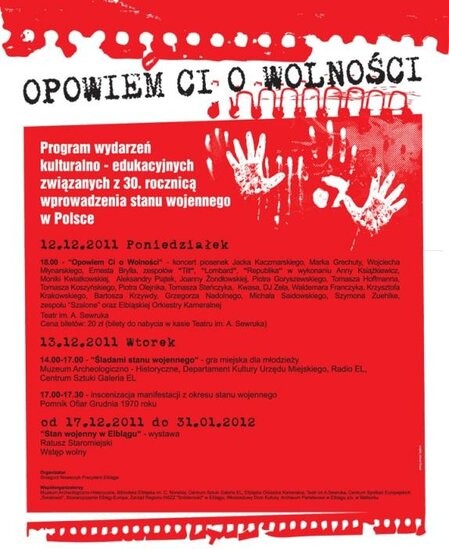 30. rocznica wprowadzenia stanu wojennego – posłuchaj, zagraj, obejrzyj