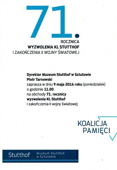 71. rocznica wyzwolenia KL Stutthof