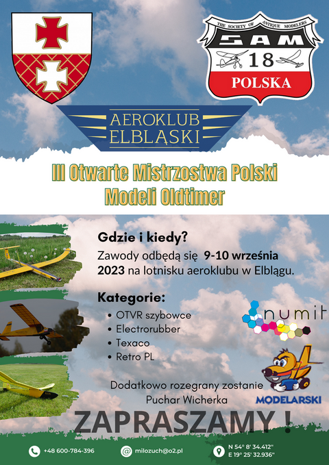 Aeroklub Elbląski zaprasza na Mistrzostwa Polski Oldtimerów